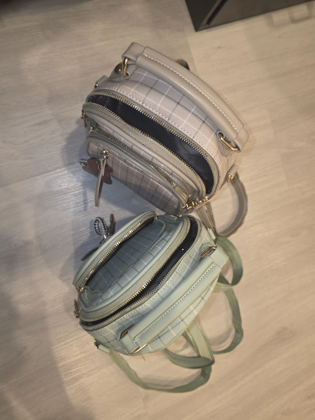 Two Mini Backpacks - Pink & Mint - photo 3