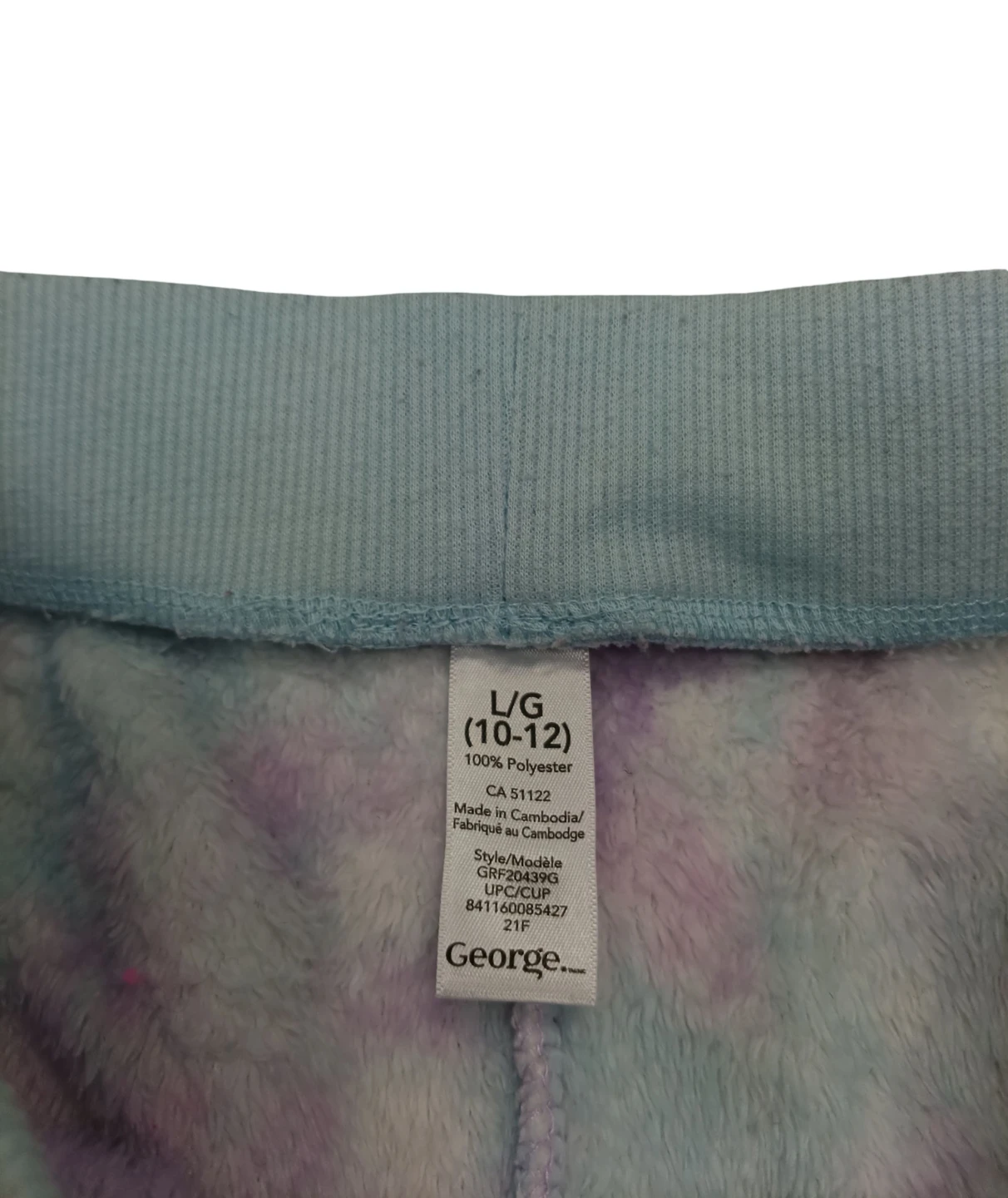 George Youth Girls' Plush Fleece Joggers – Size 10–12 - photo 2