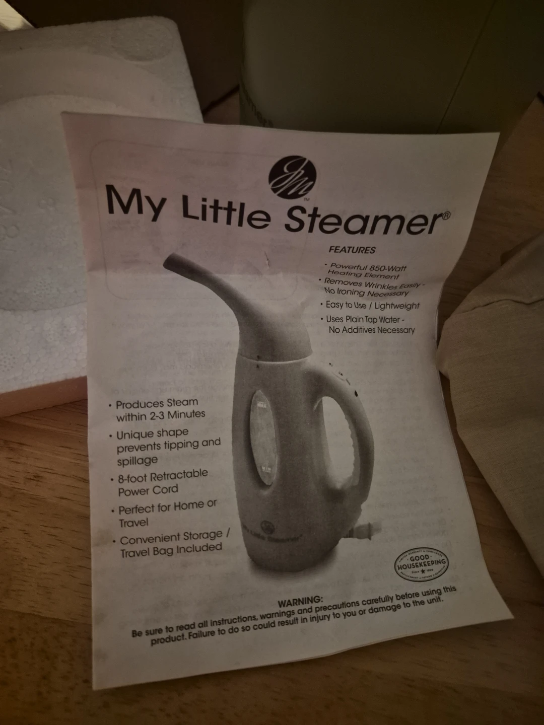 My Little Steamer Garment Steamer - photo 5