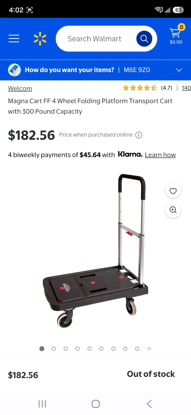 Magna Cart FF 4 Wheel Folding Platform Truck dolly - photo 3