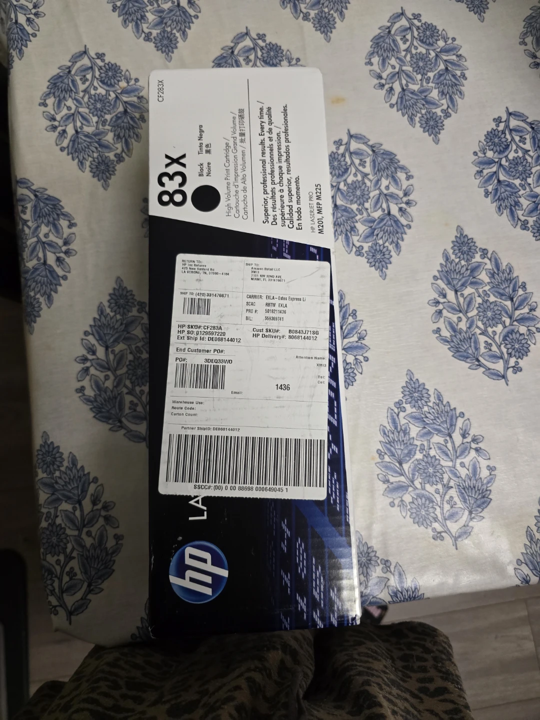HP 83X High Yield Black Toner Cartridge CF283X