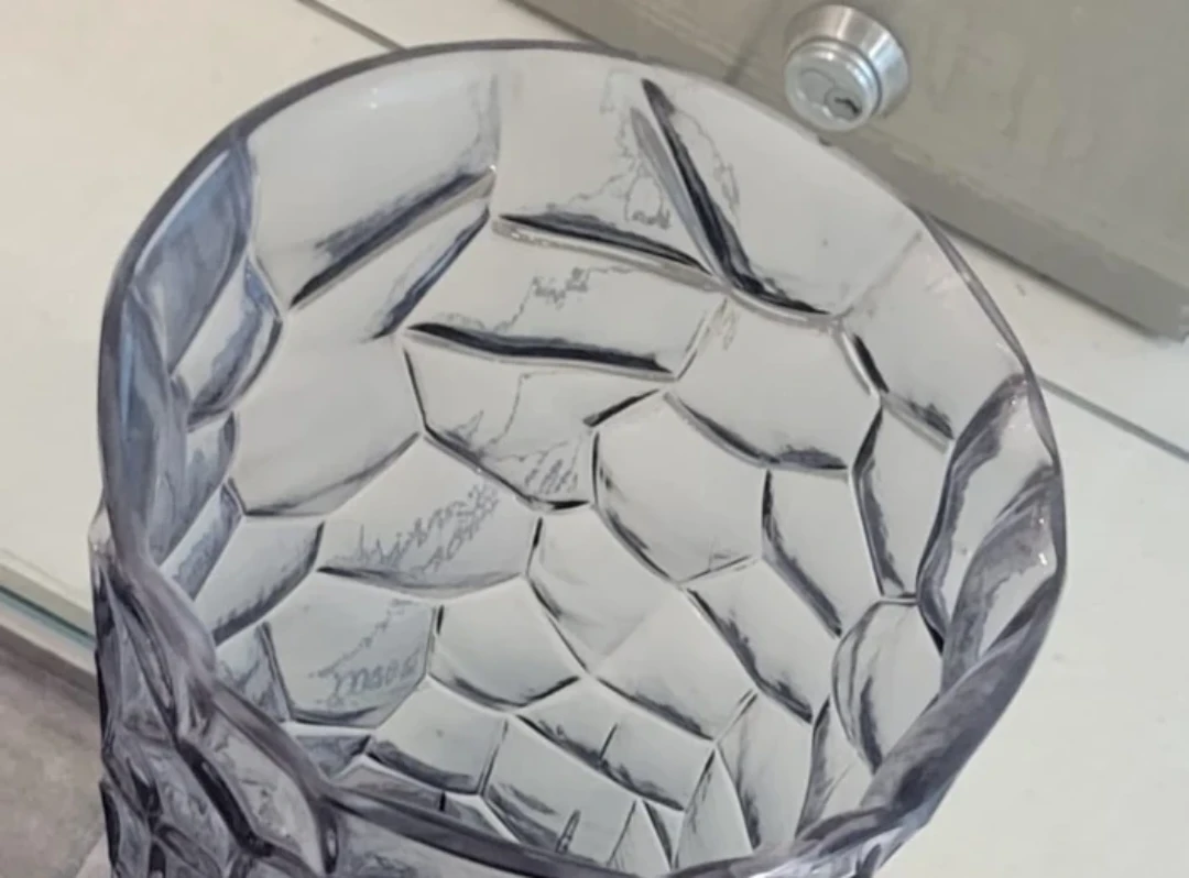 Grey Textured Glass Vases - Set of 1 - photo 2