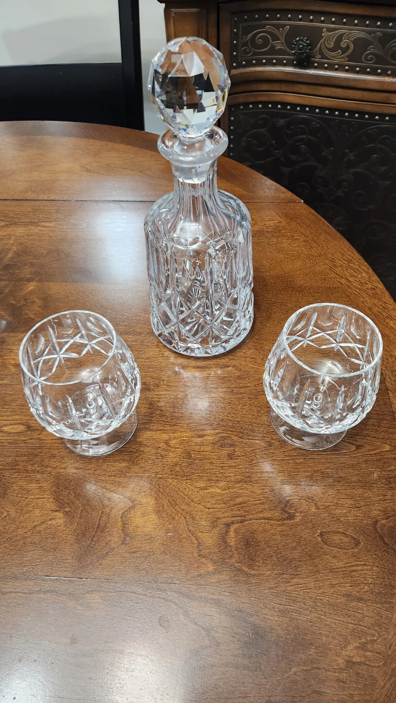Crystal Decanter and Glasses Set