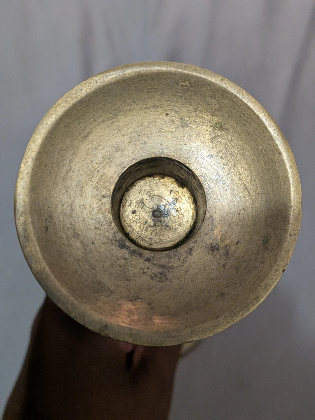 Wooden and Brass Candlestick Holder - photo 2