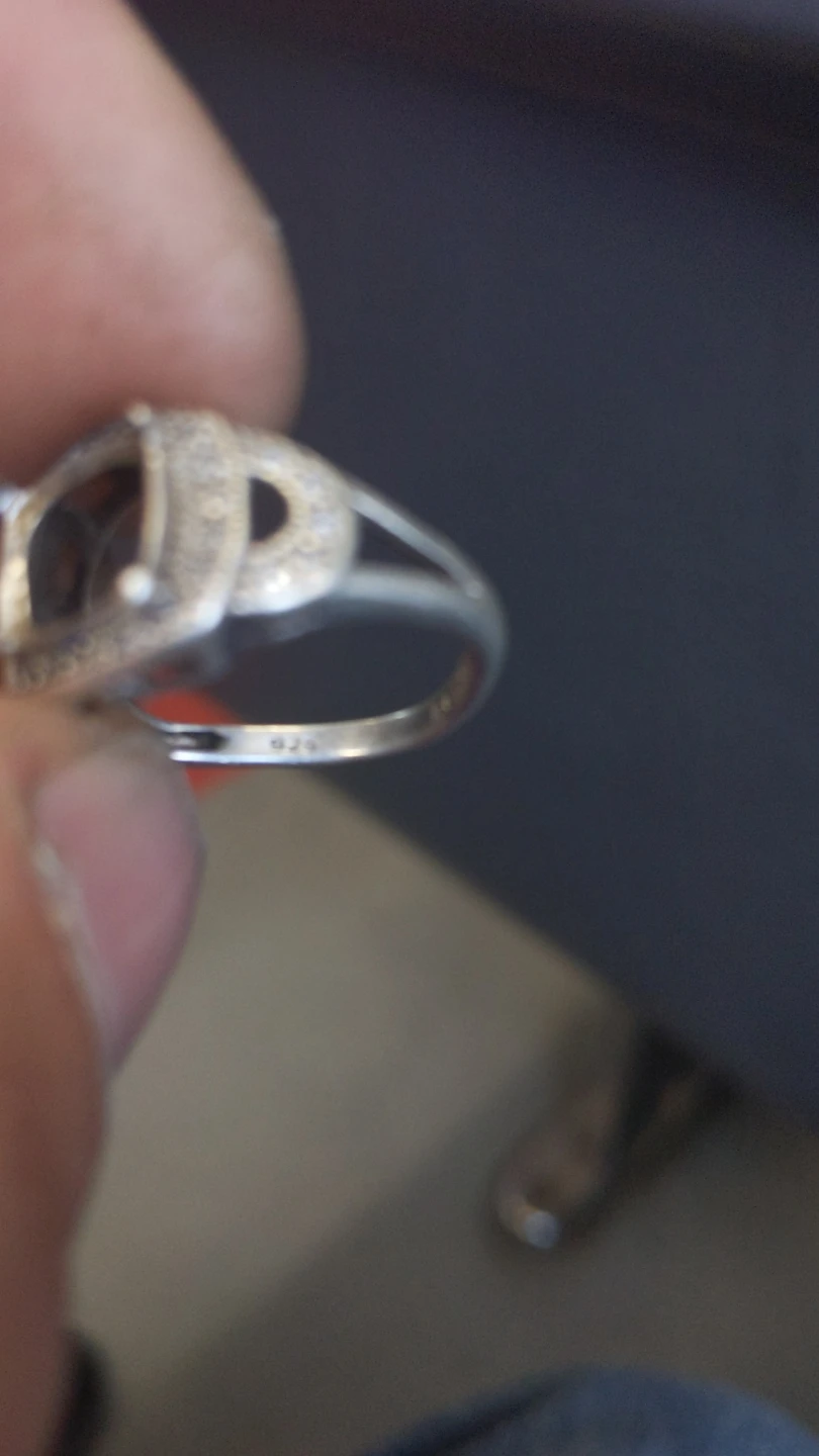 Sterling Silver Ring Setting with CZ Accents - photo 2