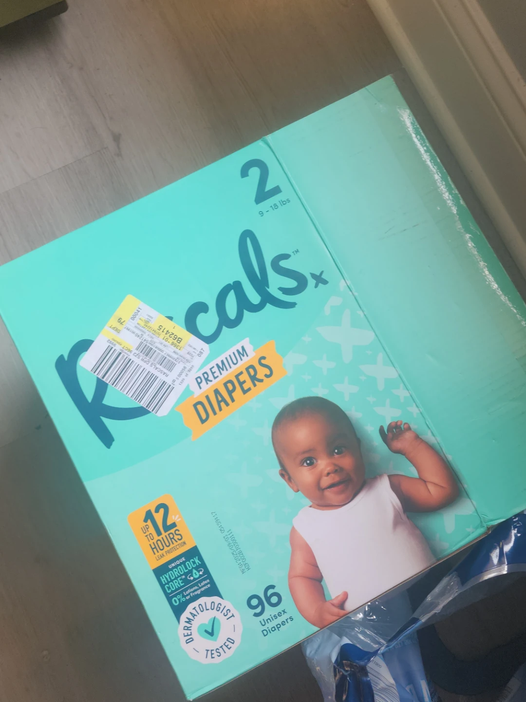 Rascals Size 2 Premium Unisex Diapers - 96 Count
