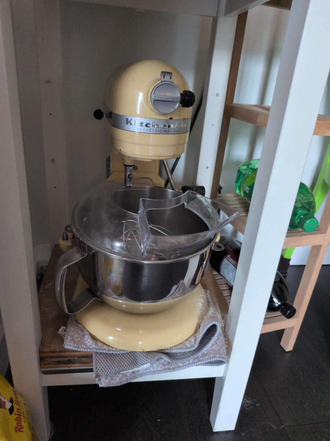 KitchenAid mixer w/ice cream and grinder