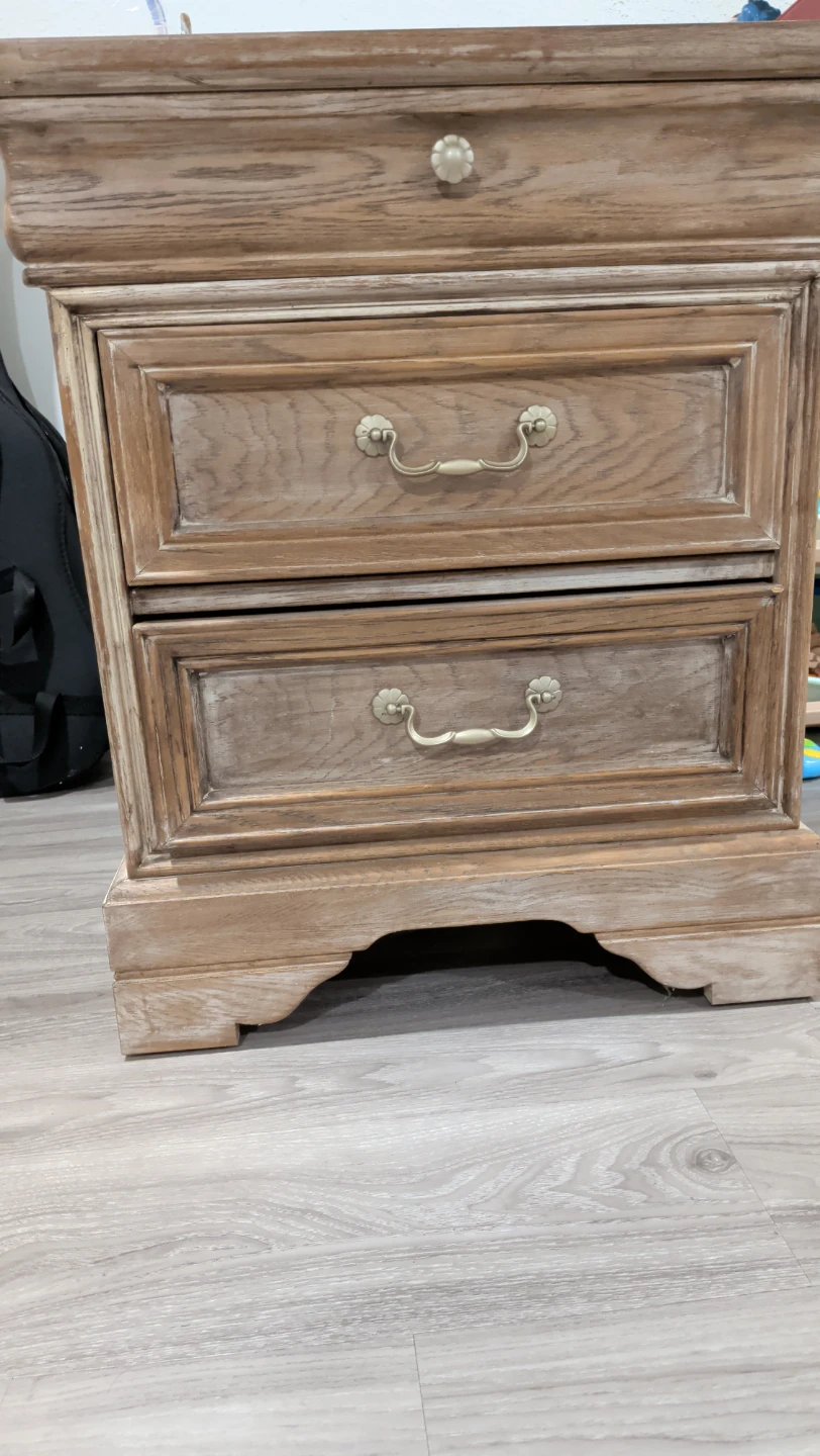 2-Drawer Wooden Nightstand - photo 2