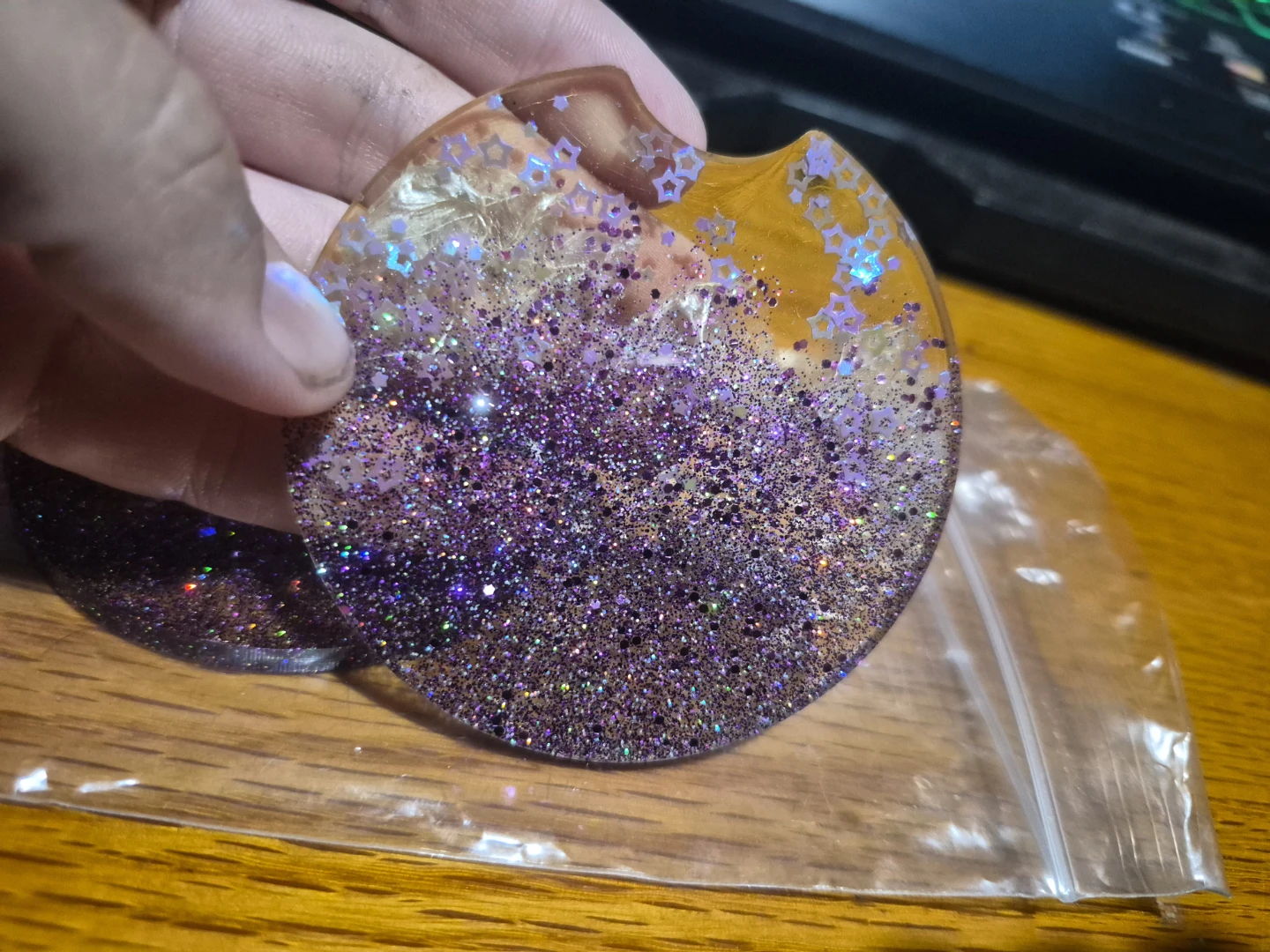 Glitter Car Coasters Set - photo 2