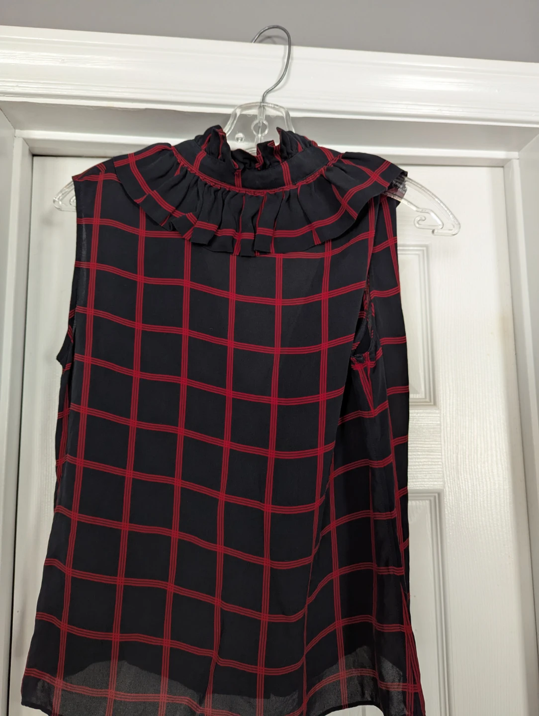 KENZO PARIS Sleeveless Ruffle Blouse - Size 40