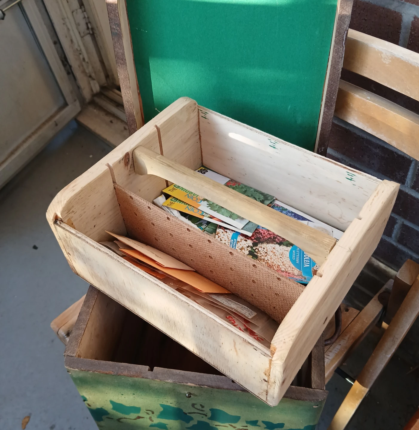 Vintage Wooden Storage garden caddy - photo 5