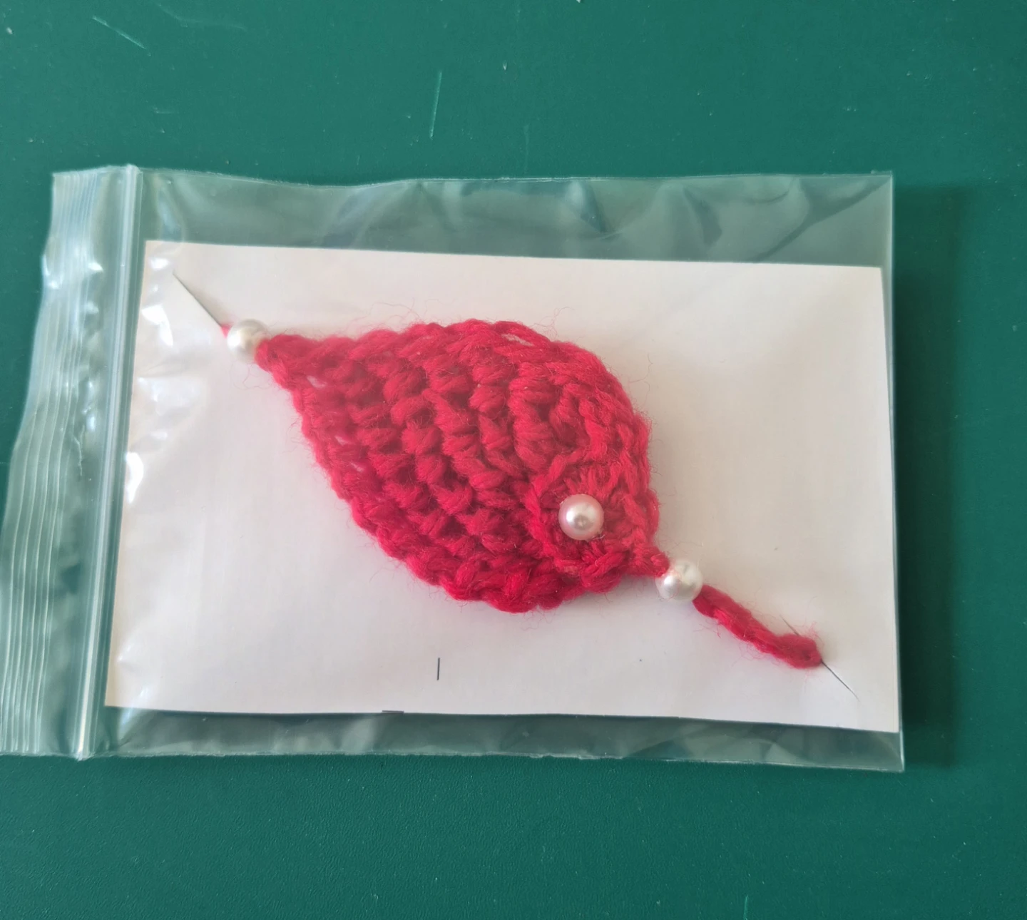 Handmade Crochet Leaf rakhi