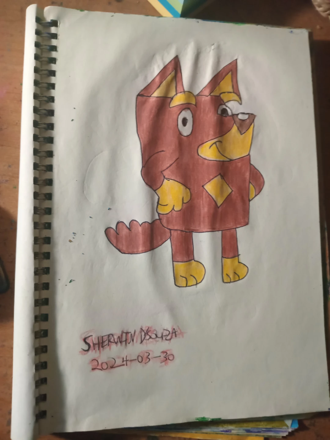 DOG DRAWING ILLUSTRATION BY CUSTOM ARTIST SHERWIN - photo 5