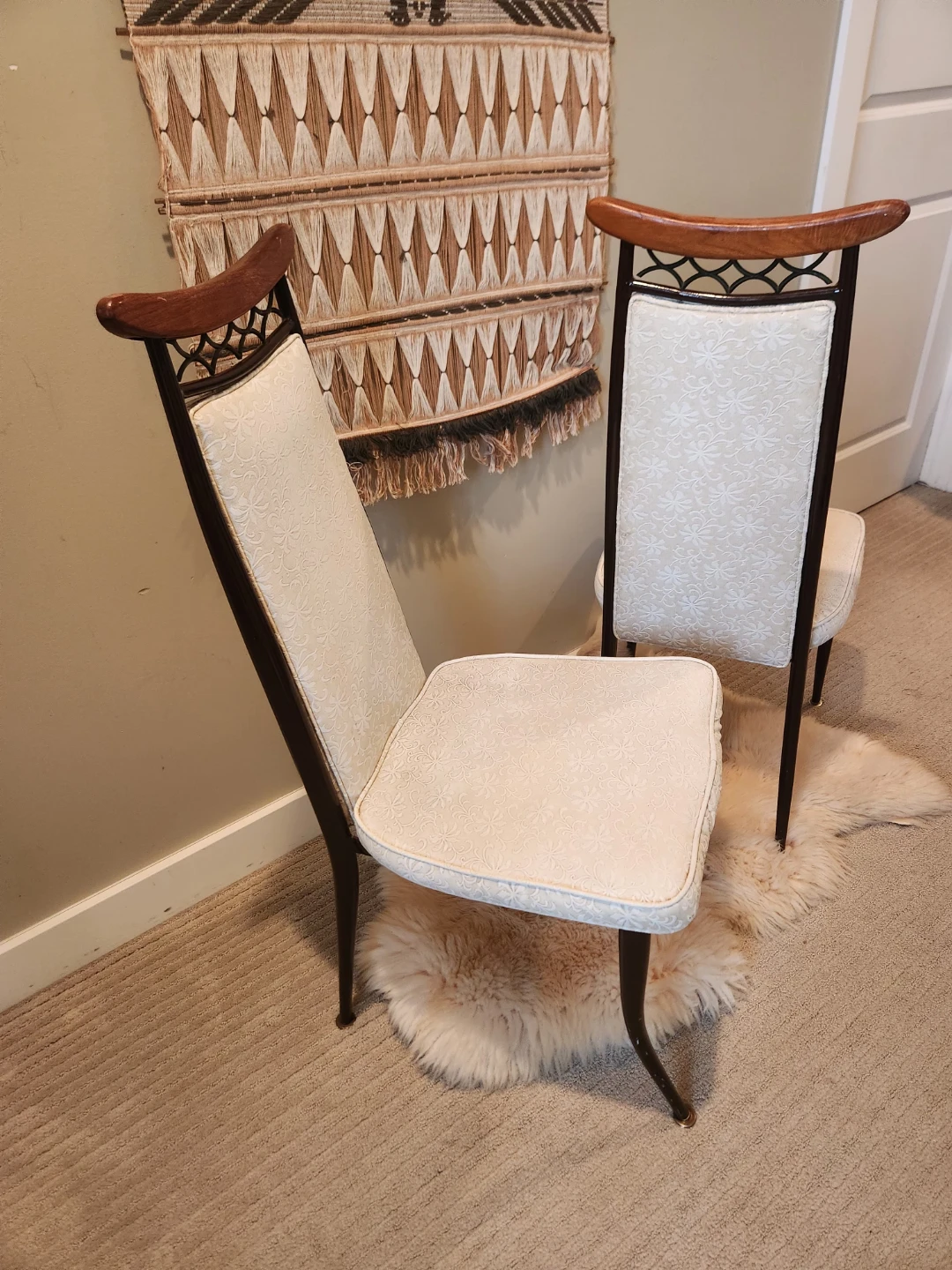 Pair of MID CENTURY Accent OR dining Chairs - photo 4