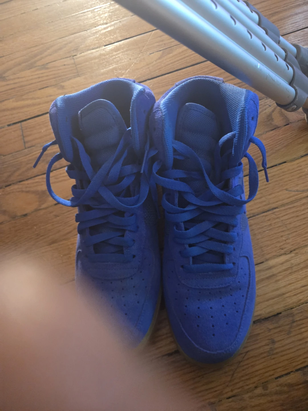 Nike Air Force 1 High Royal Blue Suede Gum Sole