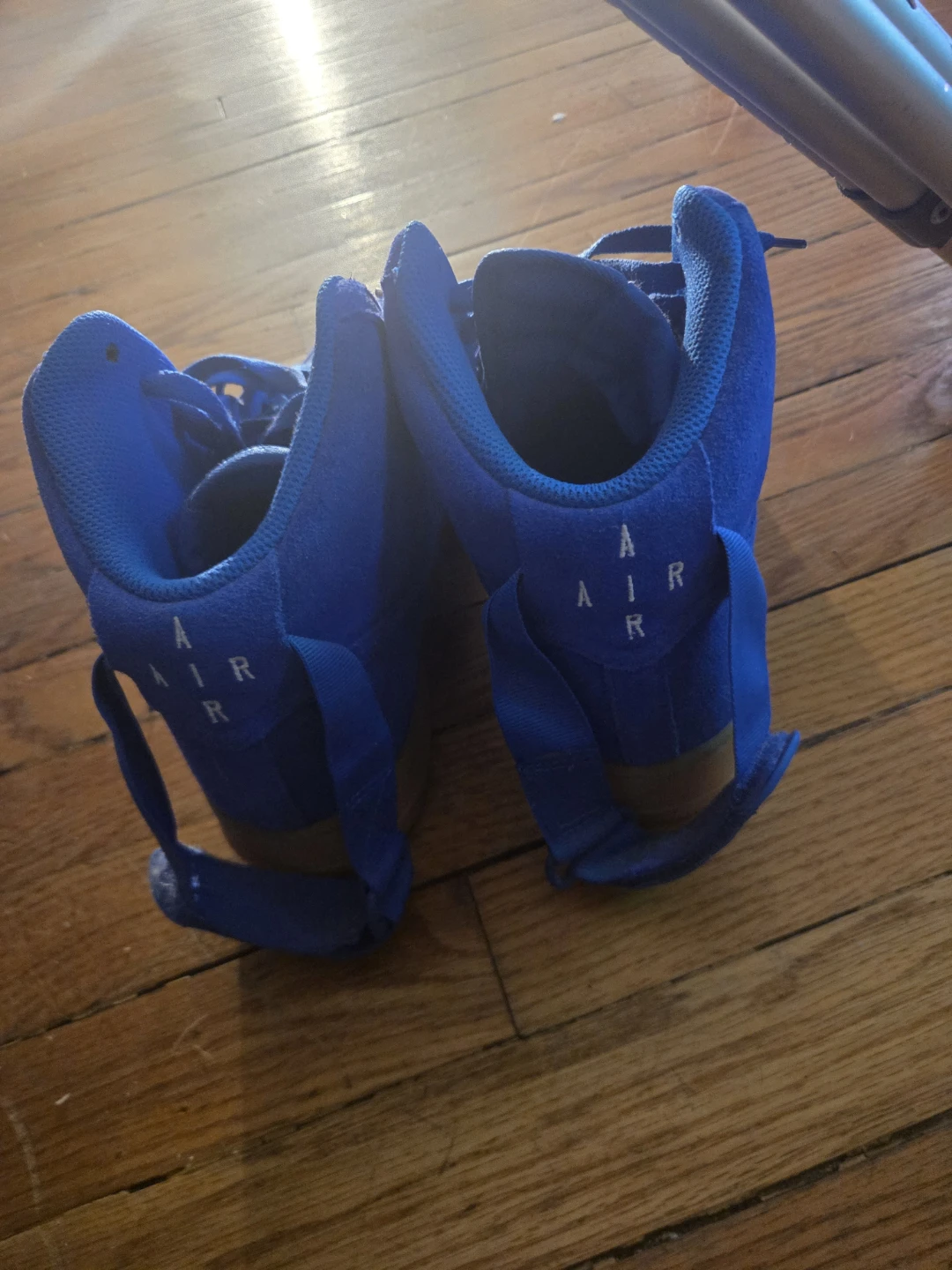 Nike Air Force 1 High Royal Blue Suede Gum Sole - photo 3