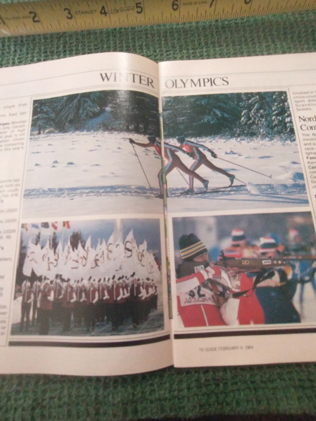 1984 TV Guide Sarajevo Winter Olympics Insert Magazine - photo 3