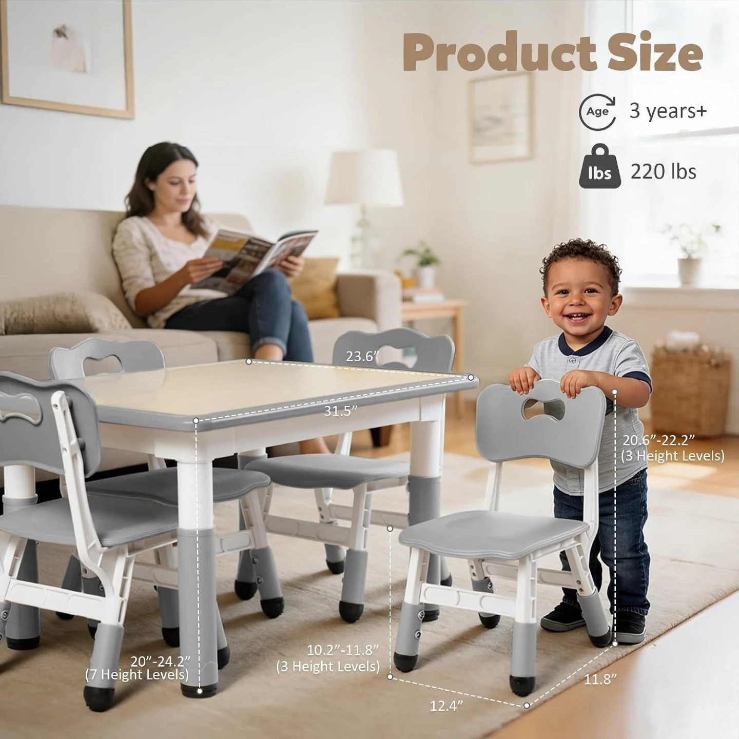 Kids Table and Chair Set - photo 2