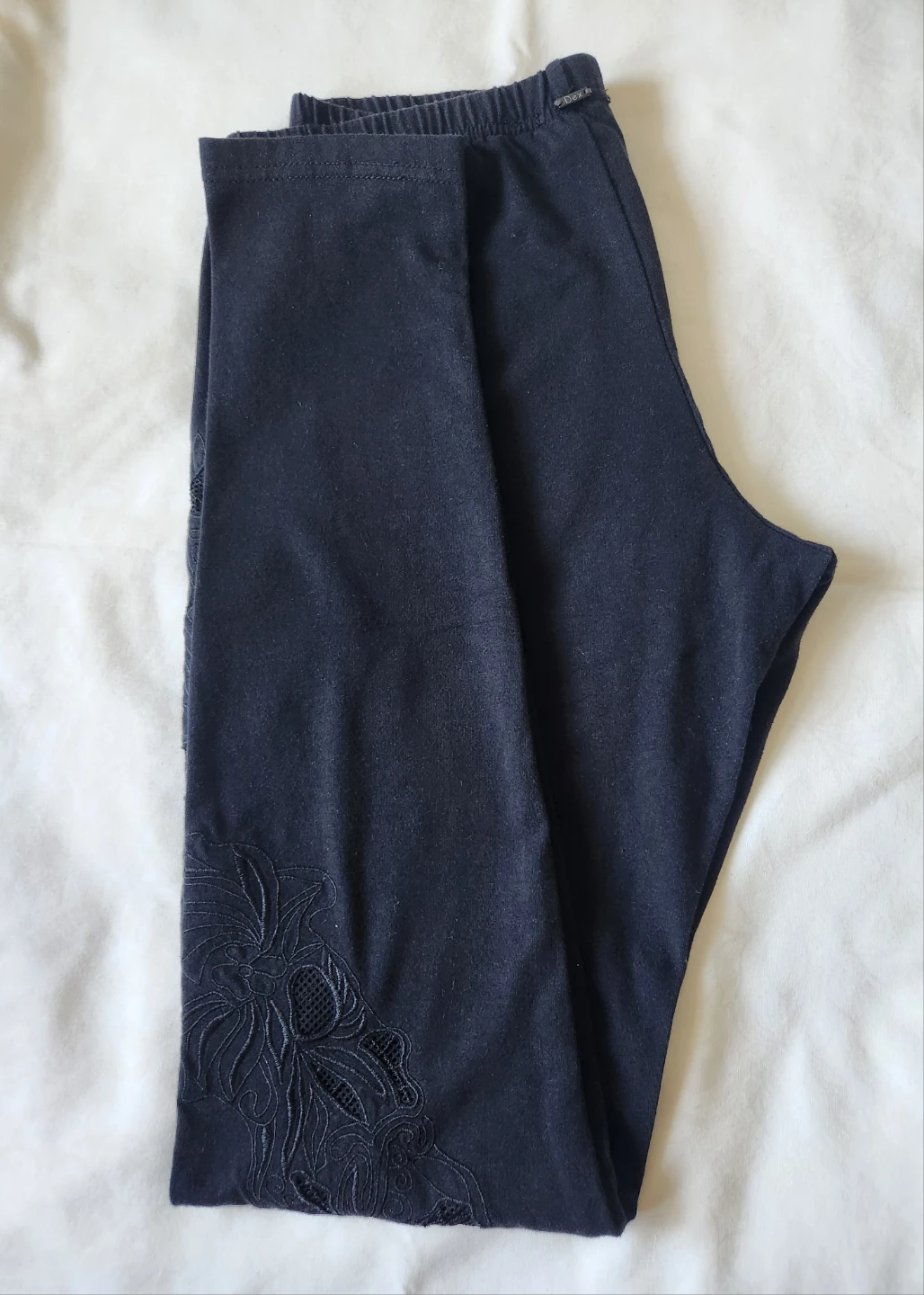 Dex Black Embroidered Leggings - photo 3