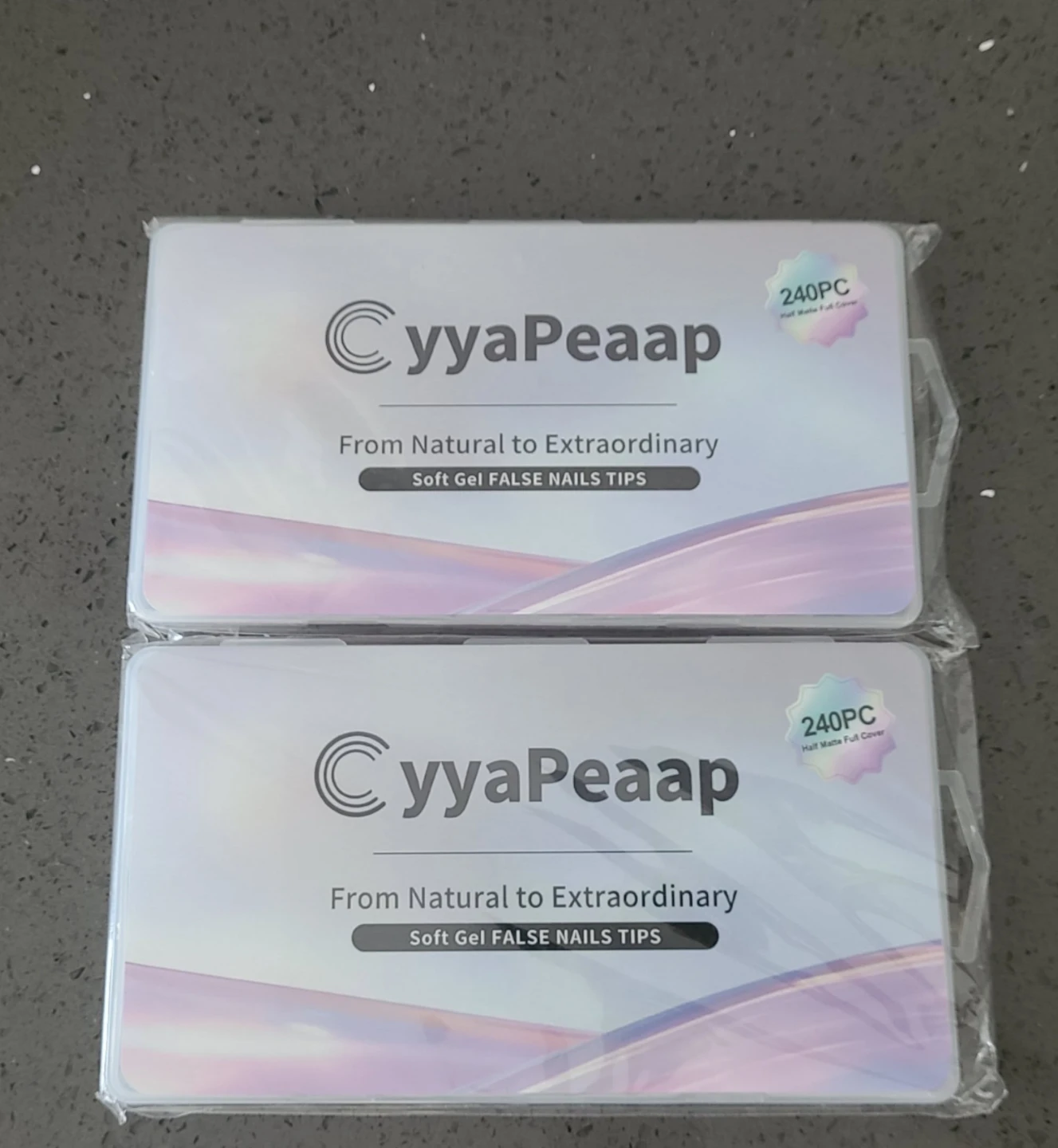 CyyaPeaap Soft Gel False Nail Tips 2 Pack