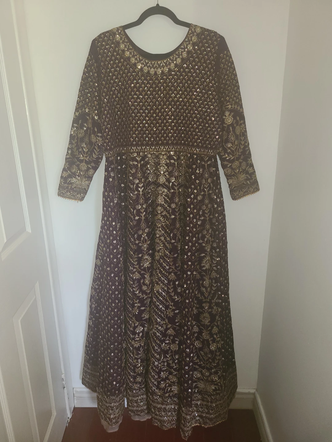 Beautiful Embroidered Anarkali Dress with Dupatta and Pants