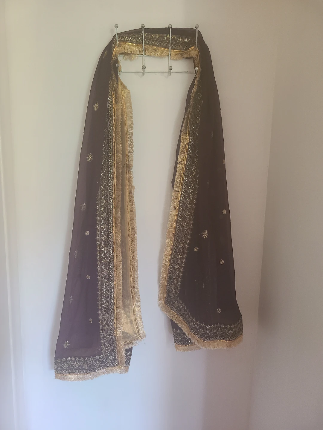Beautiful Embroidered Anarkali Dress with Dupatta and Pants - photo 3