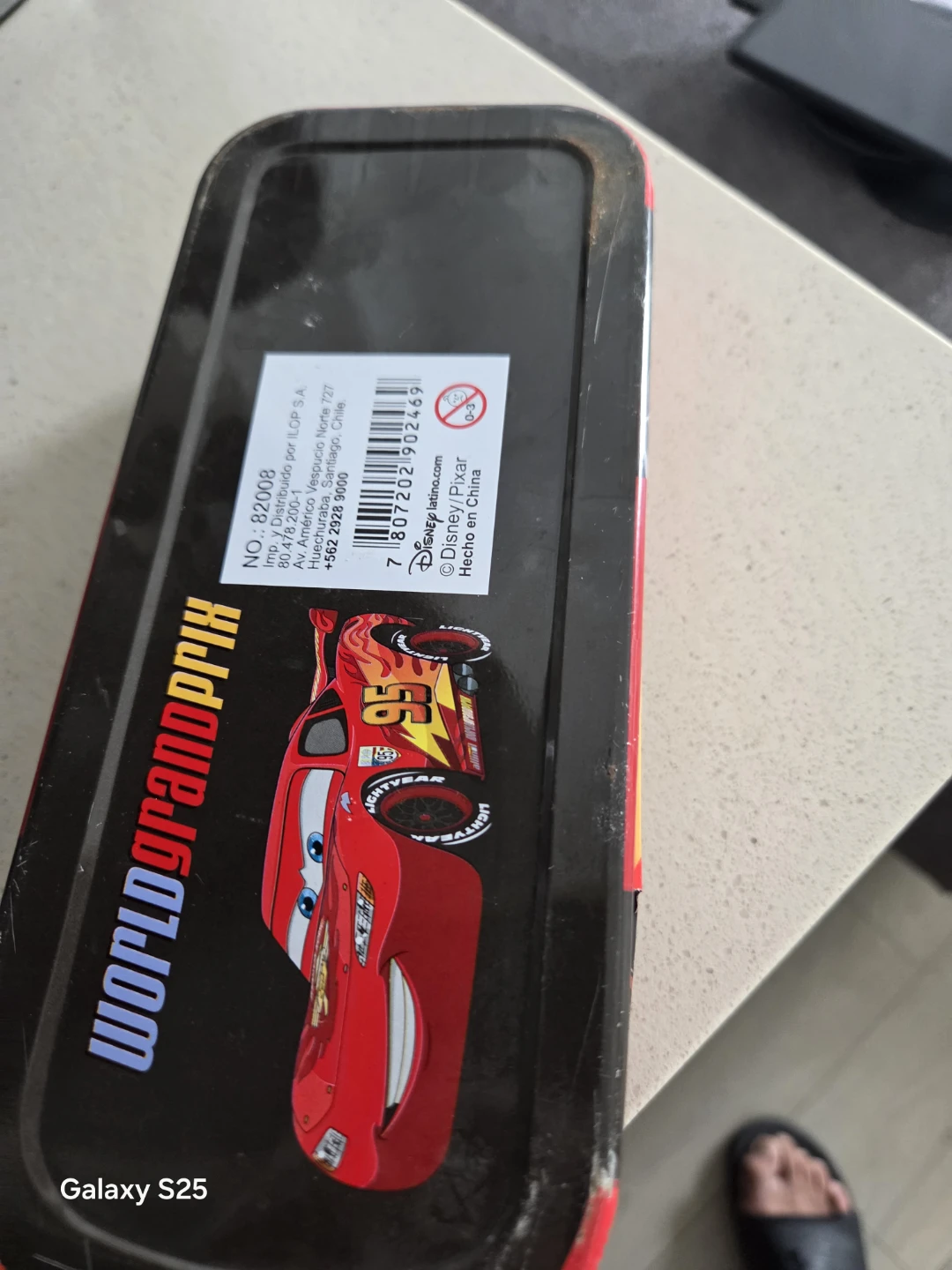 Disney Pixar Cars Lightning McQueen Pencil Case Tin - photo 2