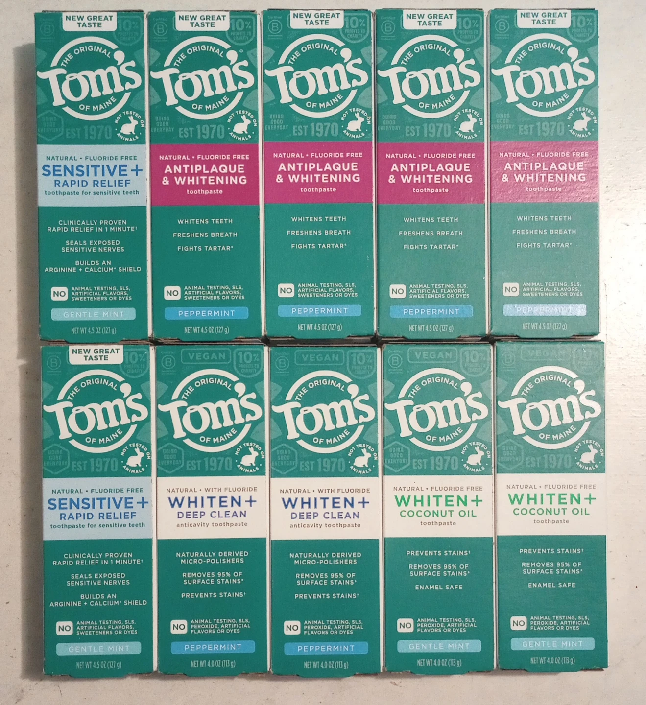 Tom's of Maine Toothpaste - 10 for $30