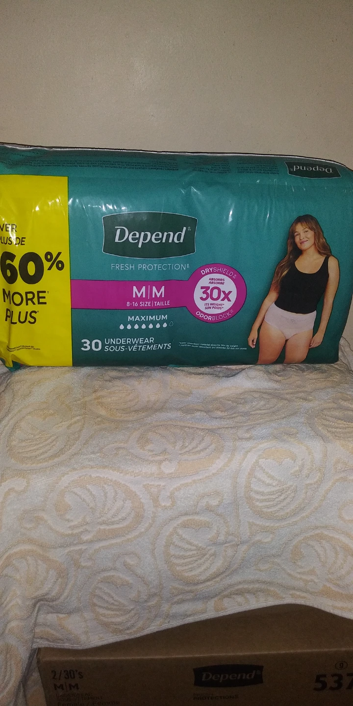 Depends Underwear leak protection