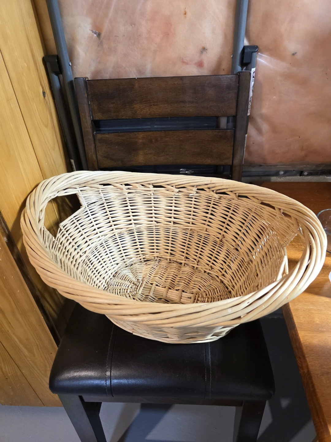 Wicker Storage Basket with Handles - photo 2