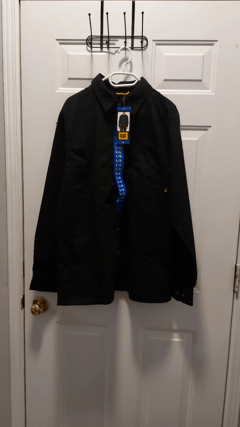 CAT Lined Work Shirt Jacket - Black - Large