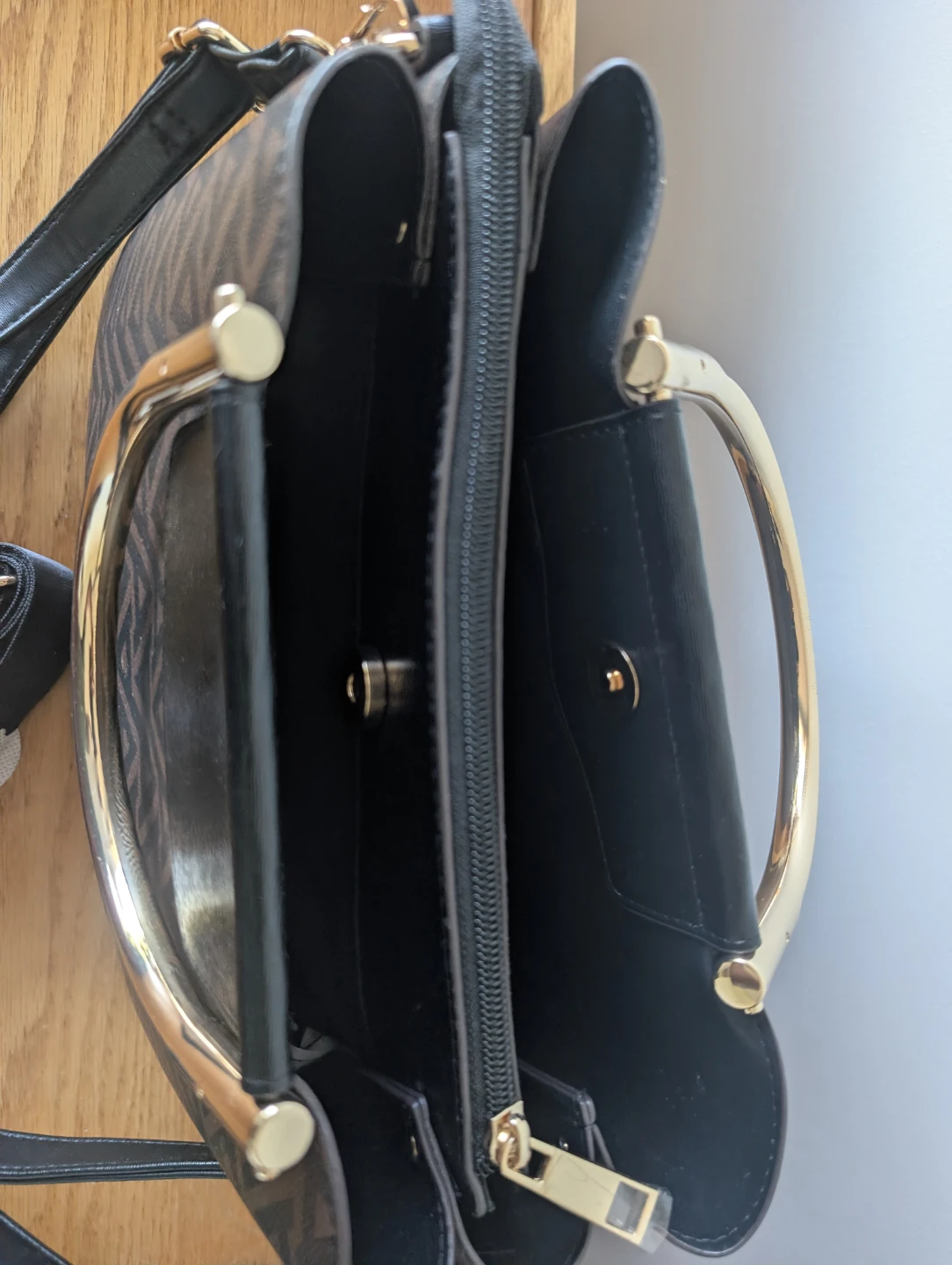 ALDO Brown & Black Patterned Handbag - photo 2