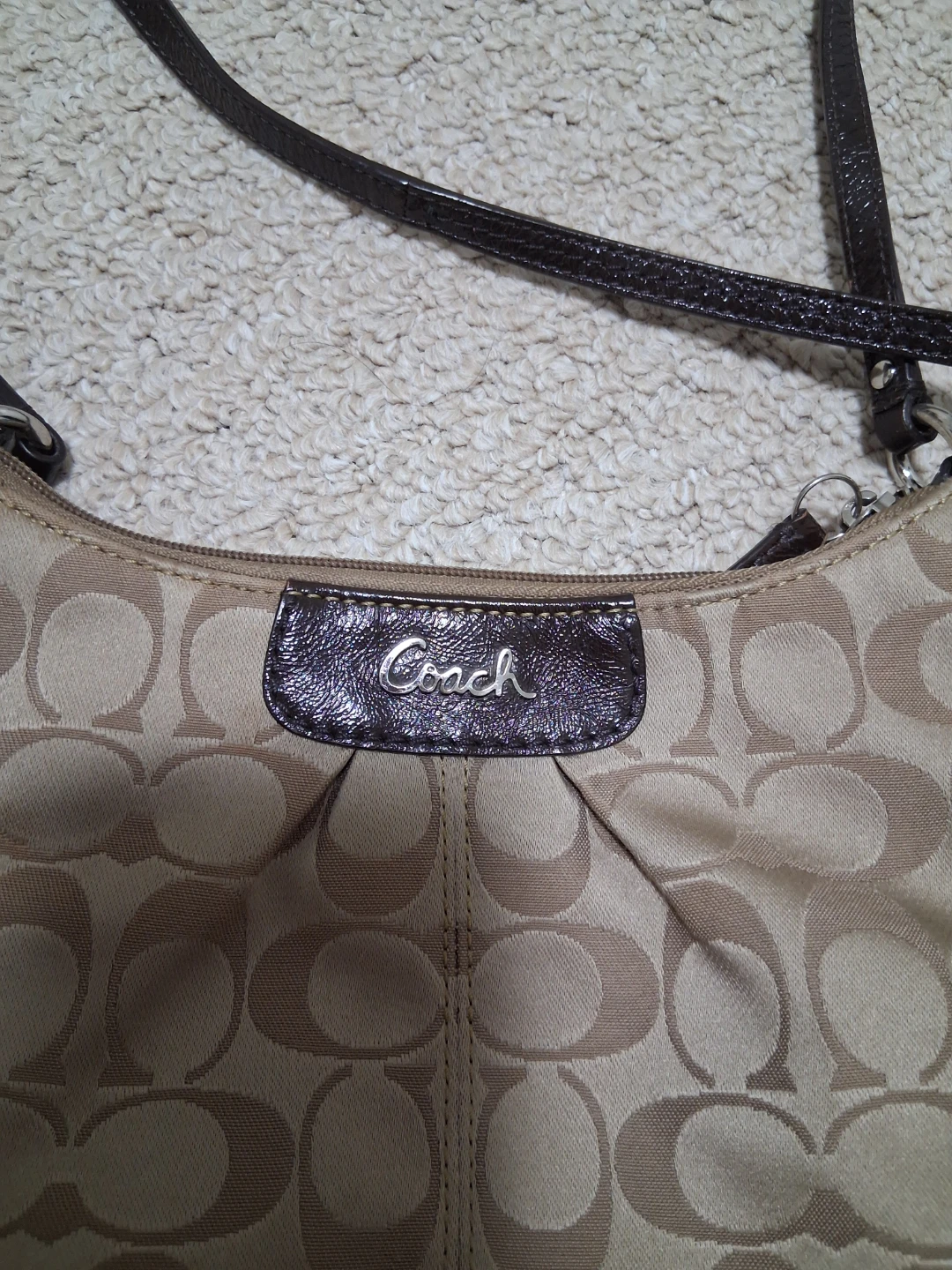 Coach Signature Pattern Shoulder Bag - photo 2