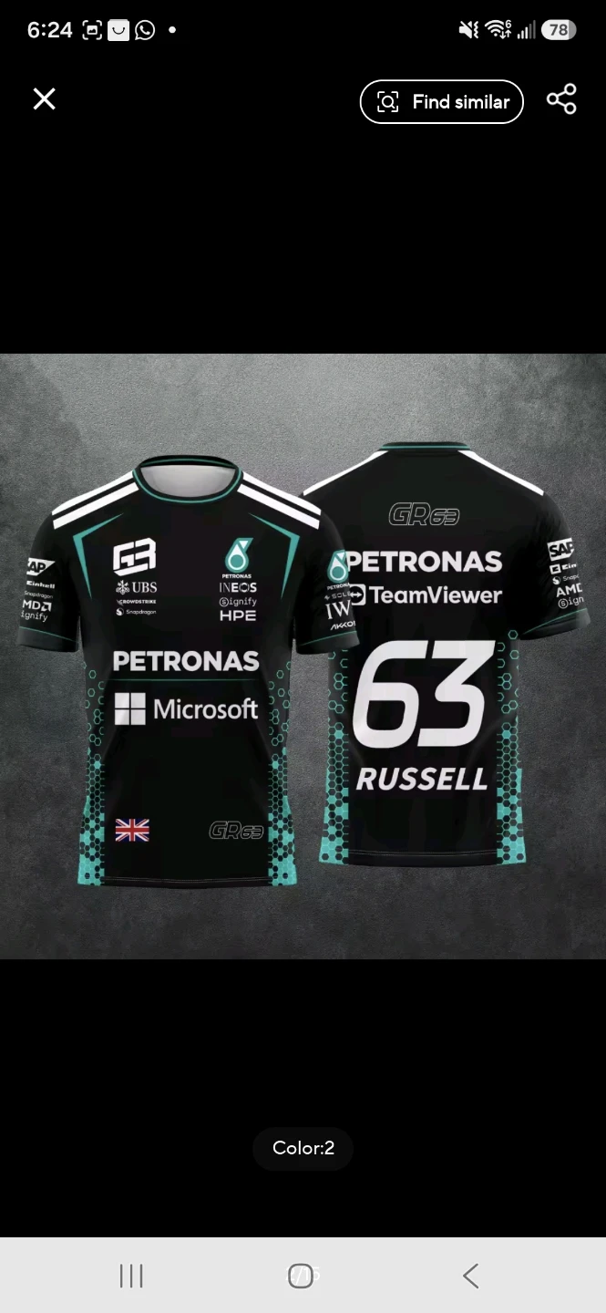 Mercedes AMG Petronas Formula One T-Shirt - photo 3