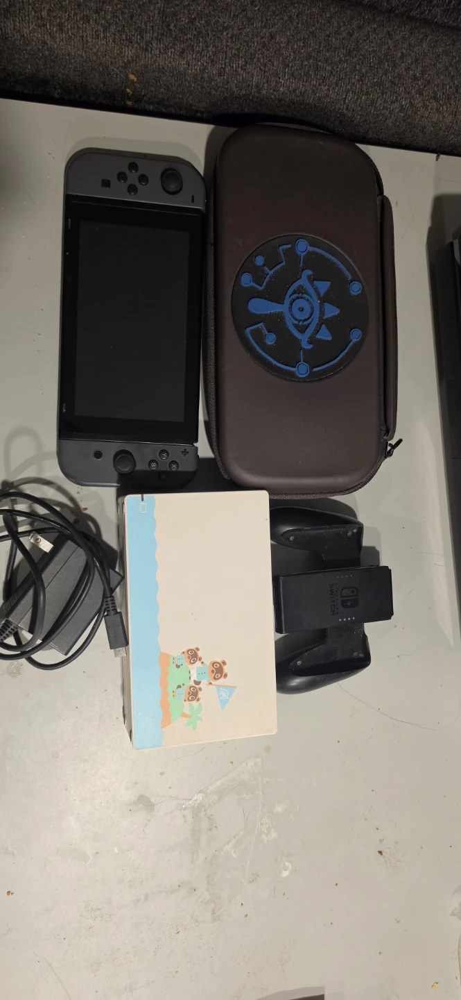 Nintendo Switch Console with Legend of Zelda Case