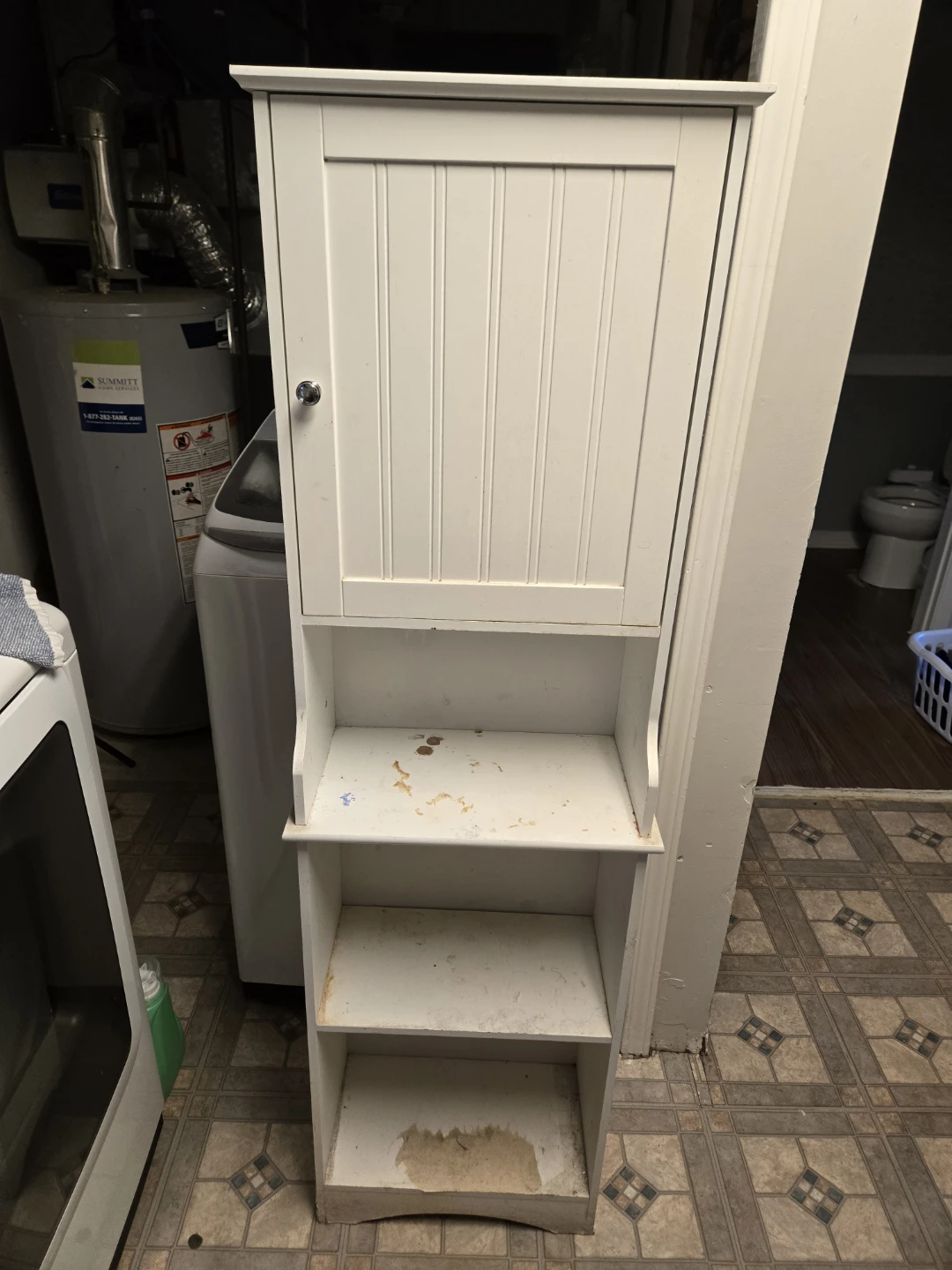 White Bathroom Storage Cabinet