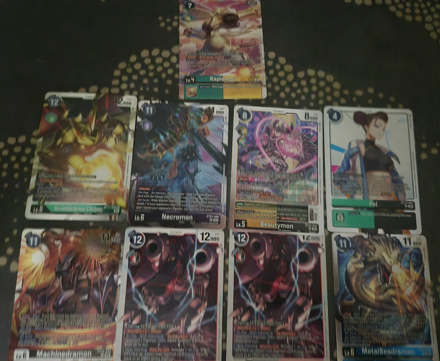 Digimon Cards - Rapidmon, Necromon, Beautymon, MetalBeadramon