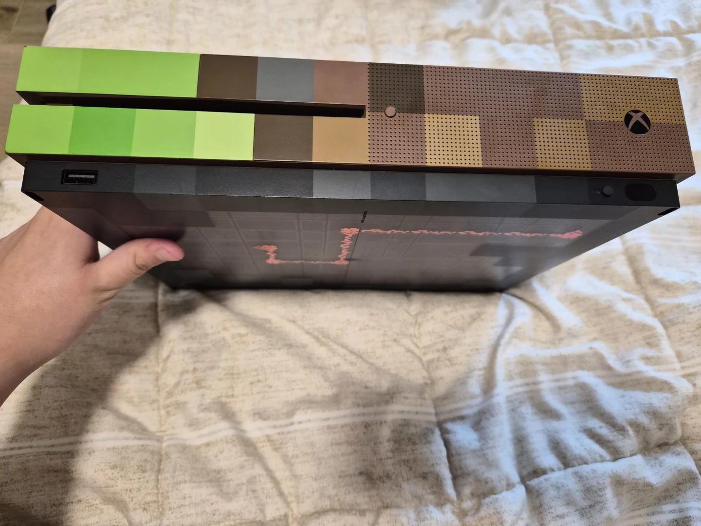 Xbox One S Minecraft Creeper Edition Console - photo 2