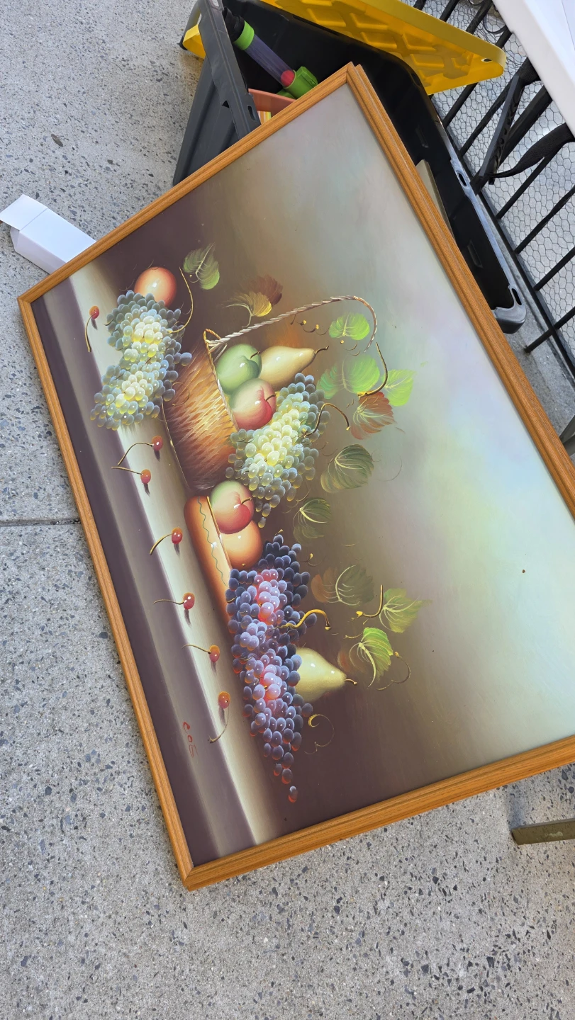 Vintage Fruit Still Life Wall Art Painting - photo 2
