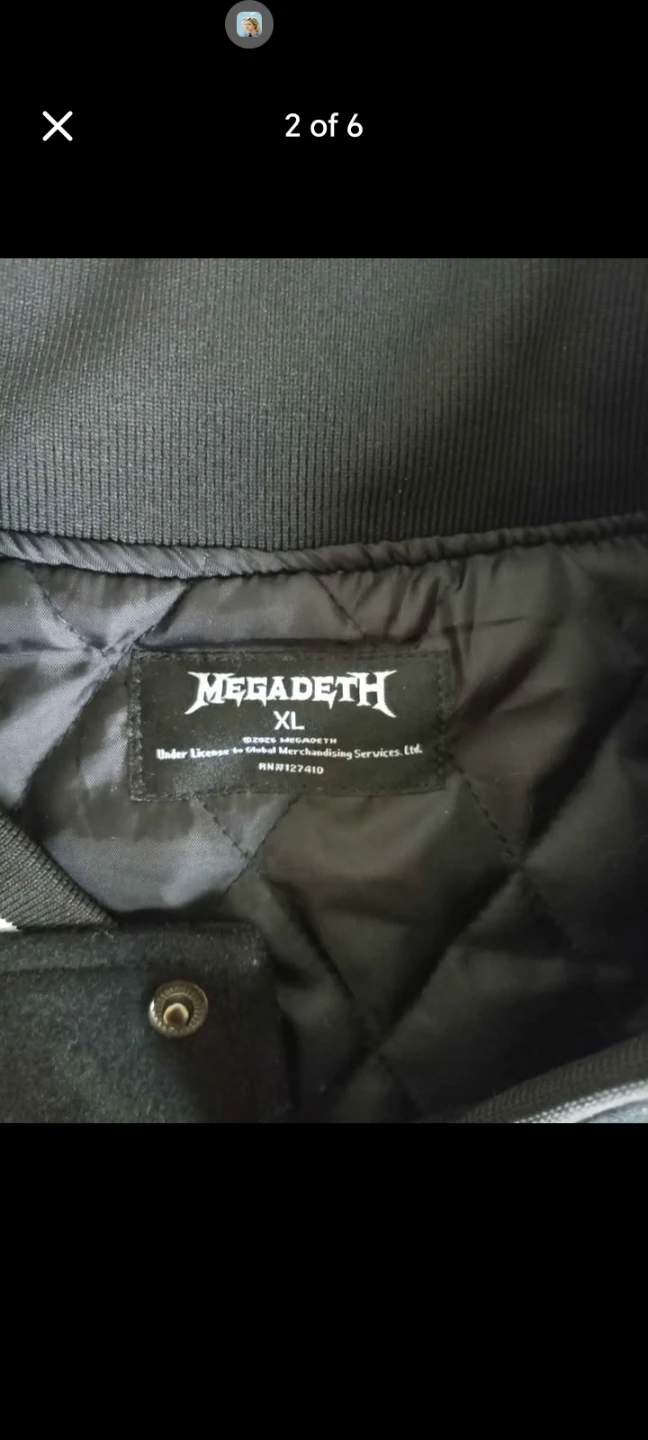 Megadeth Varsity Jacket with Signed Vinyl Record - photo 2