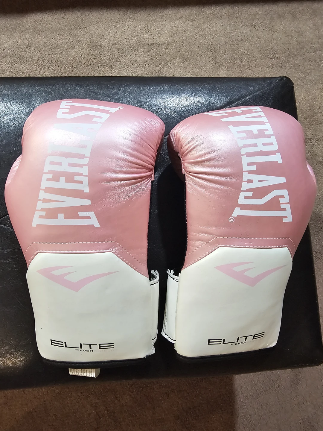 LIKE NEW - Everlast Elite Pink Boxing Gloves