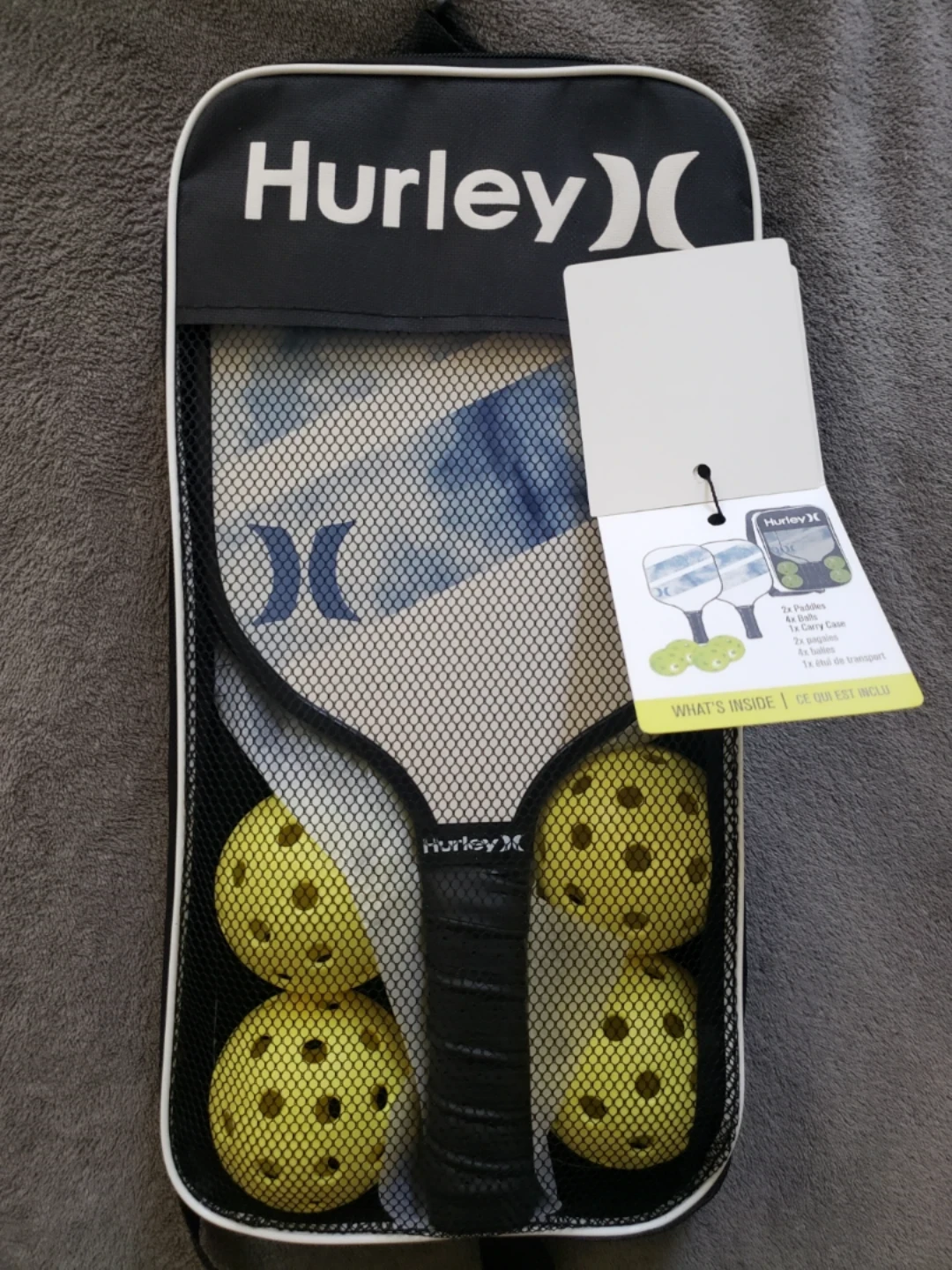 Hurley Pickleball 2 Paddles and 4 Balls Set - - photo 3