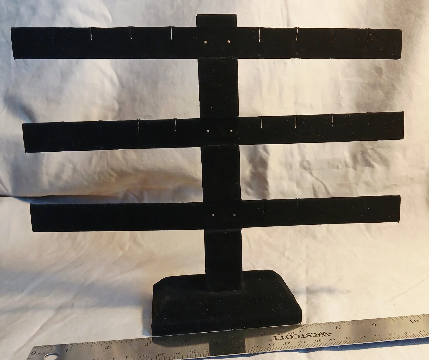 Black 3-Tier Earring Display Stand