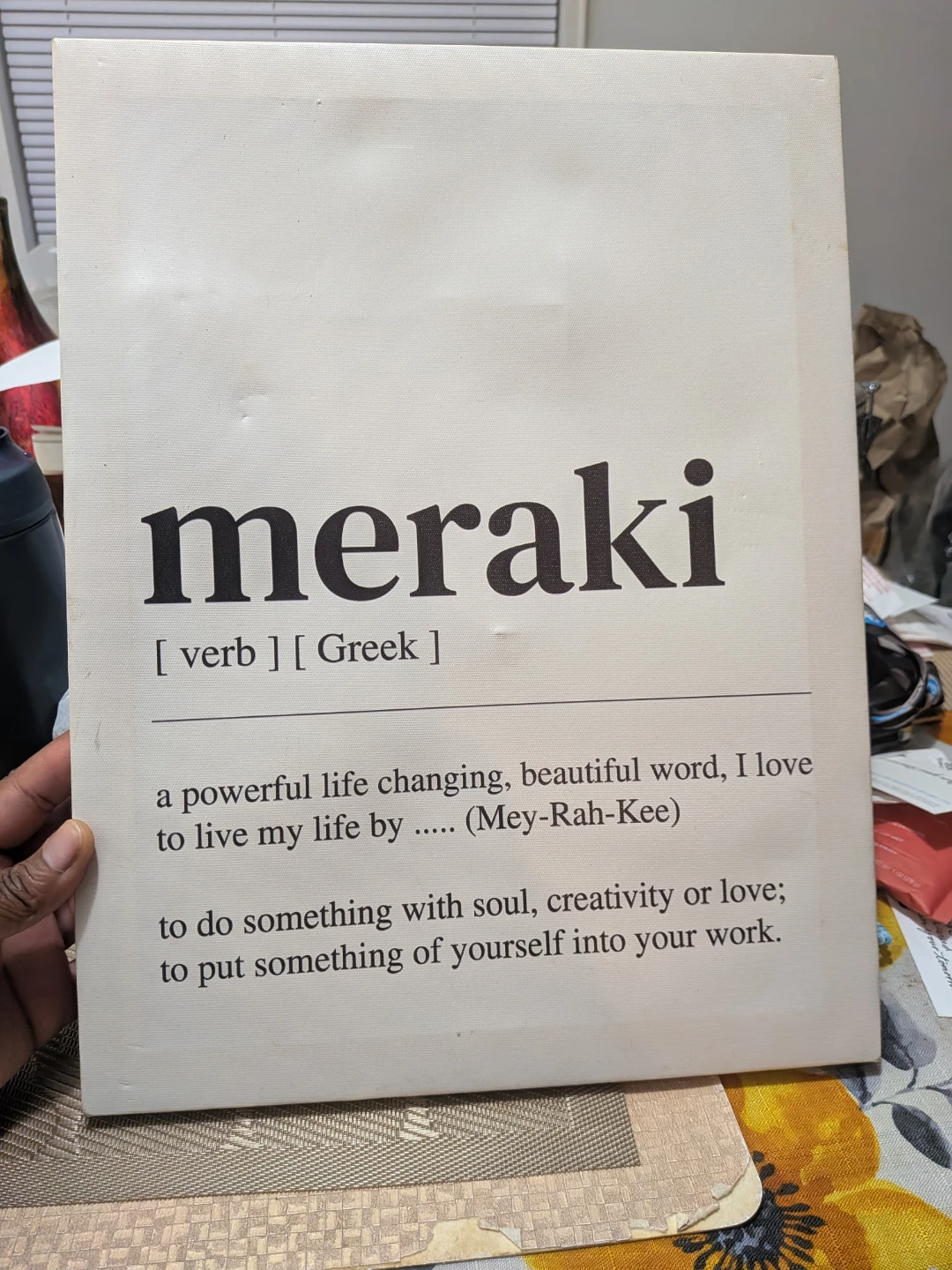Meraki Canvas Wall Art