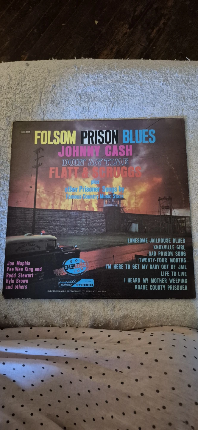 Johnny Cash Folsom Prison Blues Vinyl Record