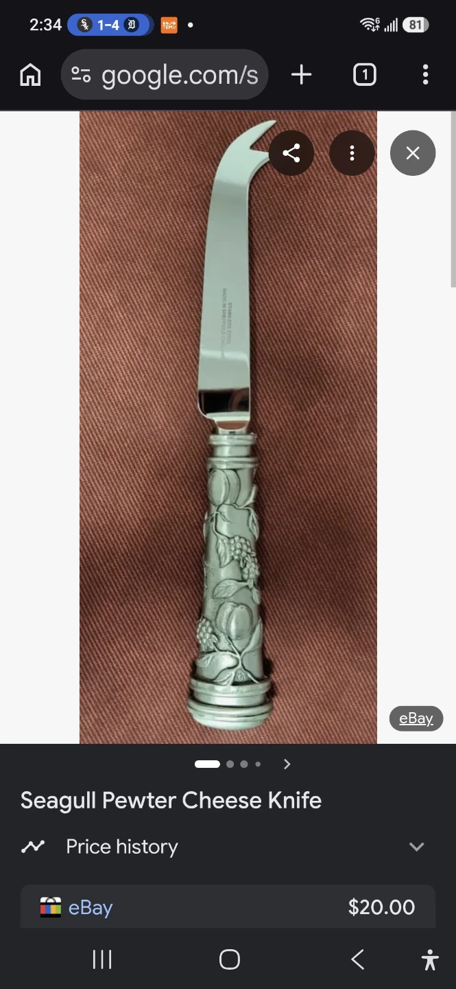 Seagull Pewter Cheese Knife - photo 5