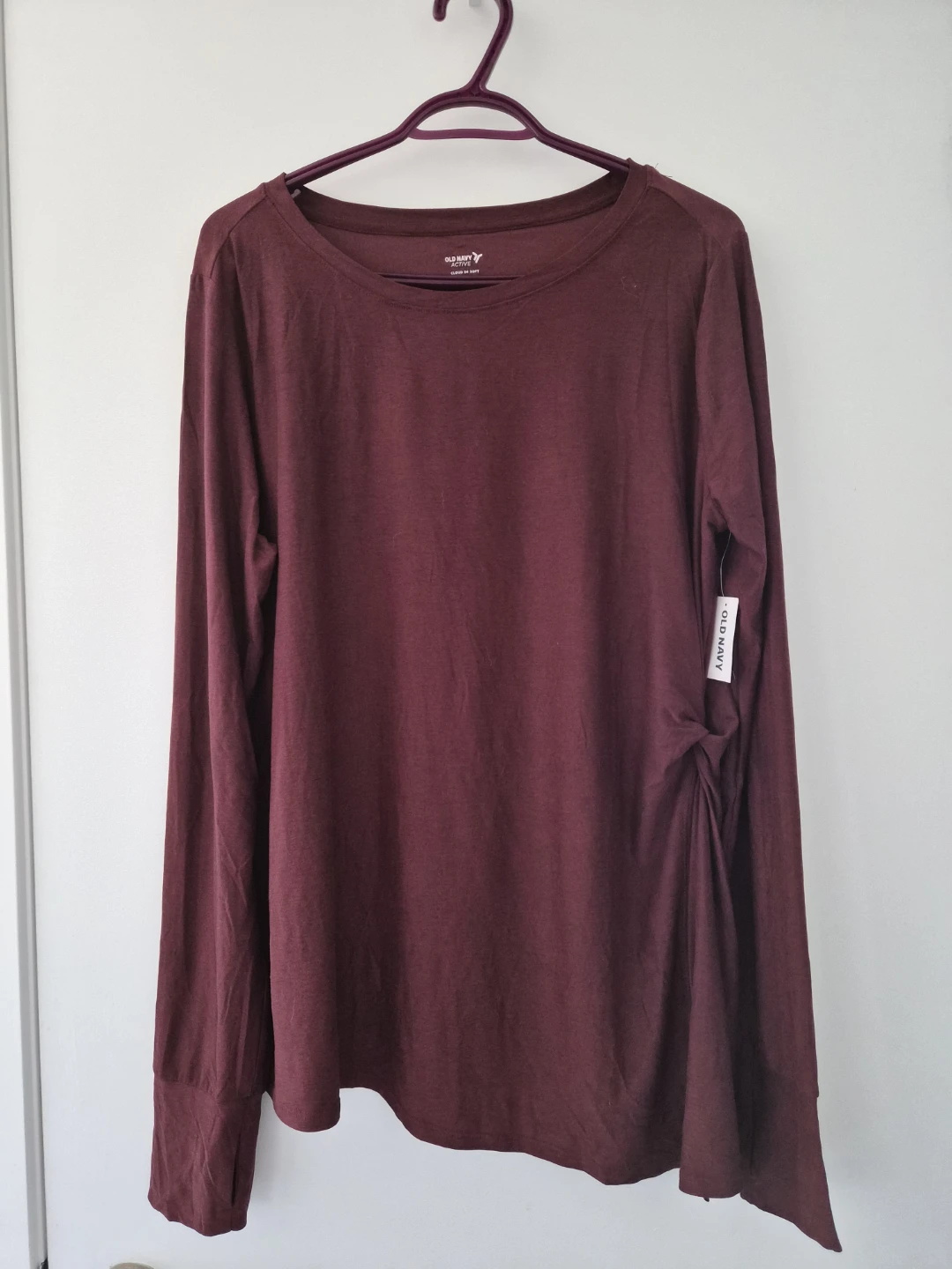Old Navy Long Sleeve Twist Hem Top