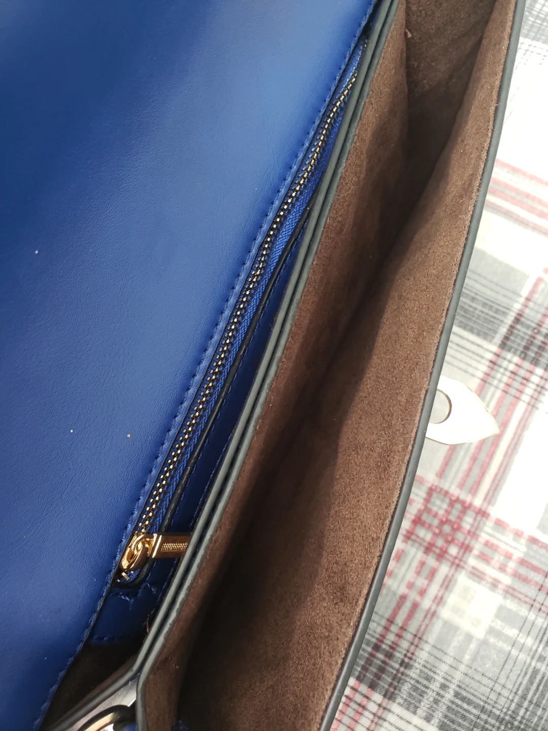 Slimfit Italy Blue studded clutch purse with shoulder strap - photo 5