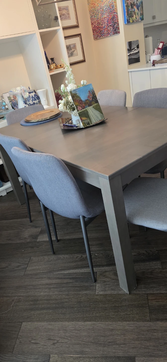 Grey Dining Table and Chairs Set
