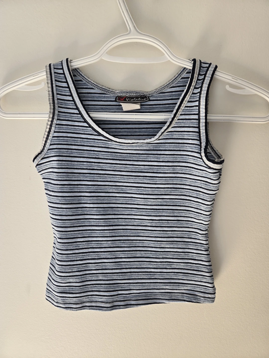 Blue Striped Tank Top - XXS